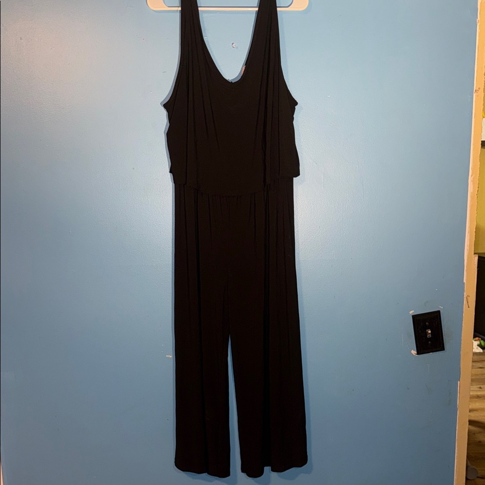 Forever Rose Elegant Black Jumpsuit